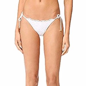 Heidi Klum White Swim Bikini Bottom 6 NEW